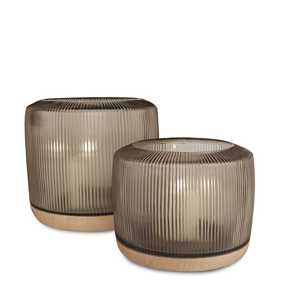 San Francisco Lantern XL Sycamore/Glass Smokegrey