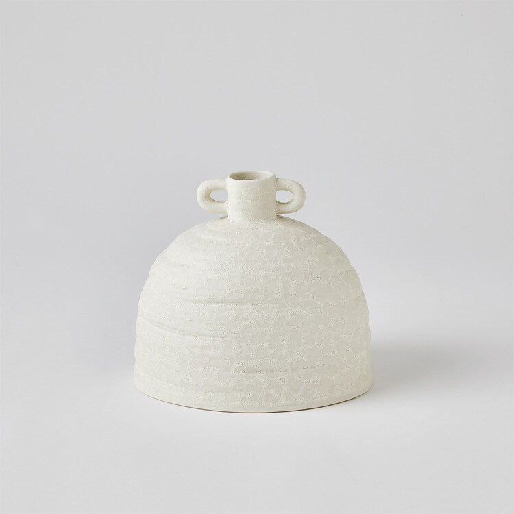 Sahara Vase – White Squat