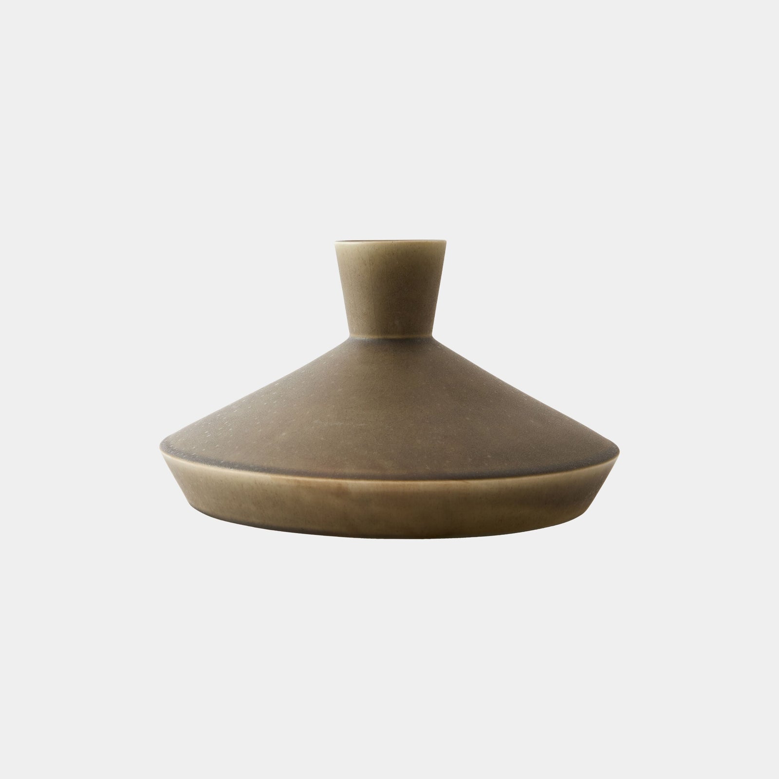 Global Views Bonaparte Modern Squat Vase Moss – profile view