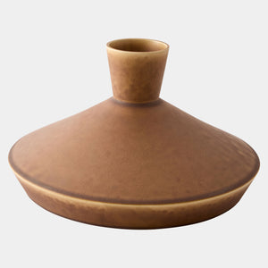 Global Views Bonaparte Modern Squat Vase Rust – front view