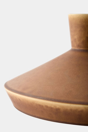 Global Views Bonaparte Modern Squat Vase Rust – base detail