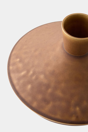 Global Views Bonaparte Modern Squat Vase Rust – texture detail