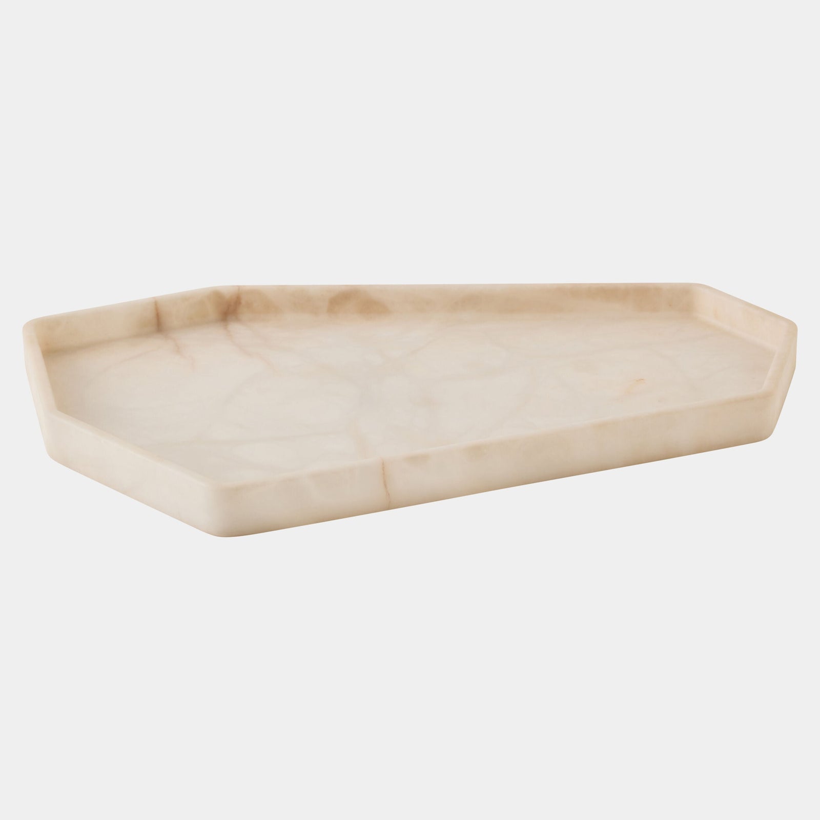 Global Views Polygon Tray Long (18") – front view