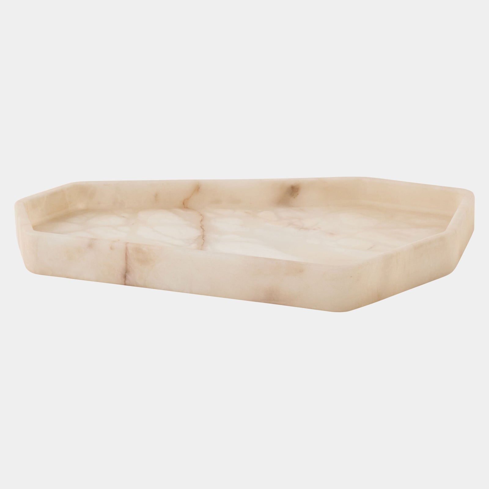 Global Views Polygon Tray Mid (13") – front view