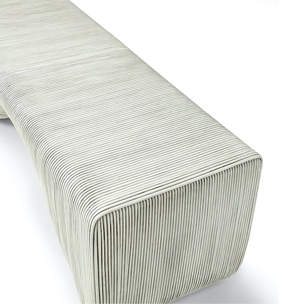 Palecek Cyprus Rattan Bench - Decor House Furniture