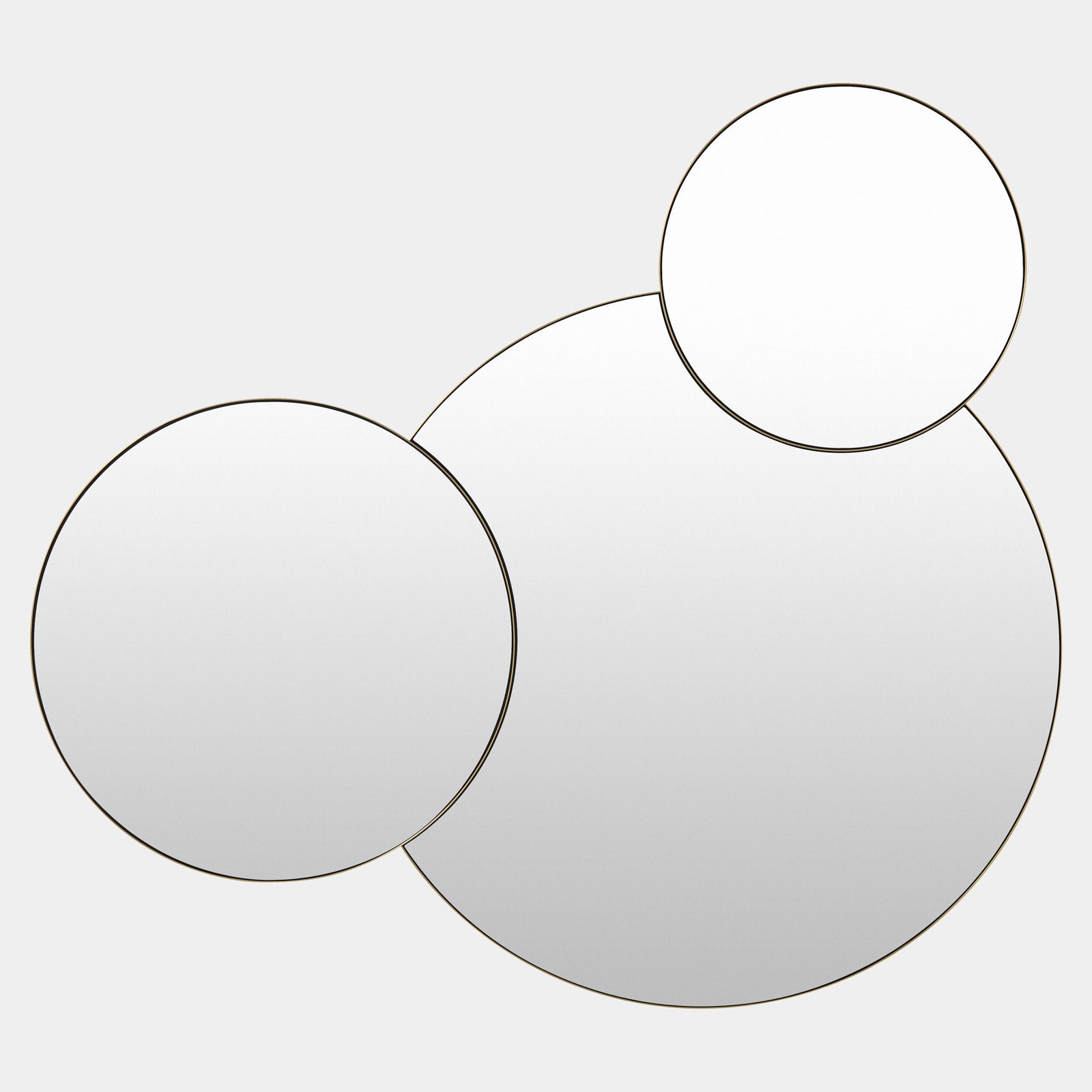 Global Views Molecular Mirror 3-Circle Large – front view