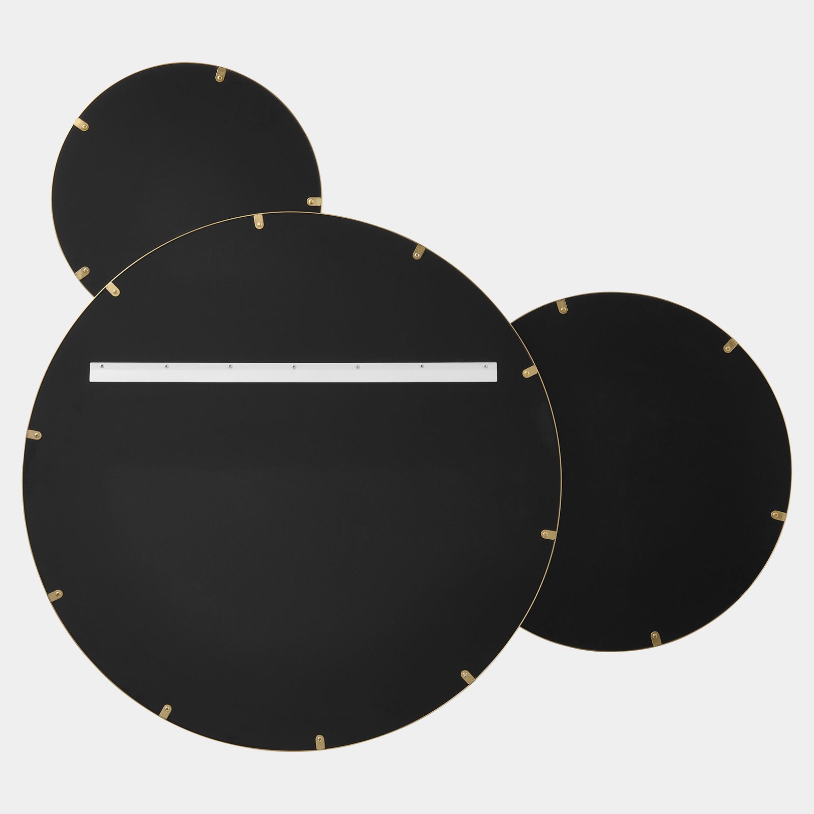 Global Views Molecular Mirror 3-Circle Large – back view