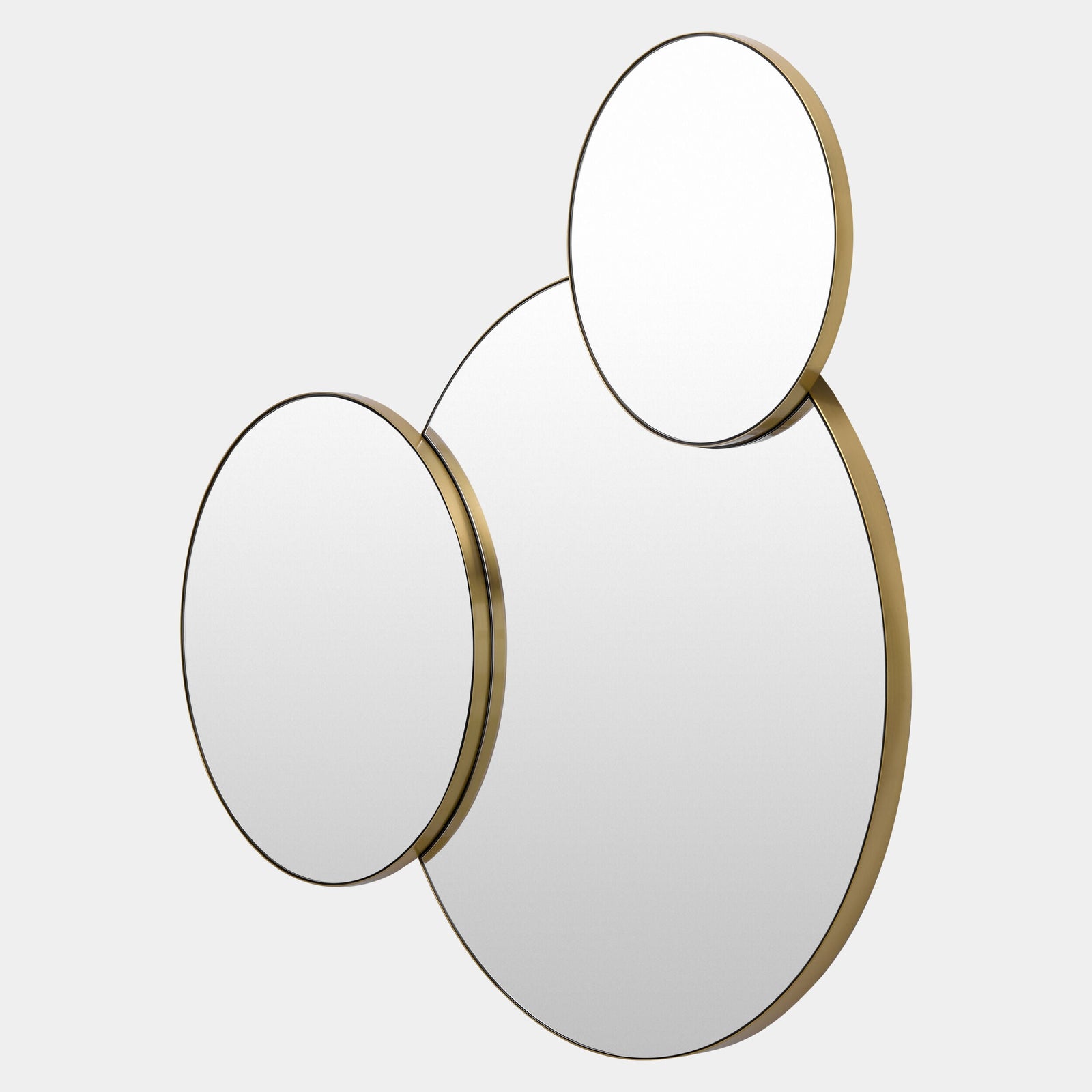 Global Views Molecular Mirror 3-Circle Large – profile view