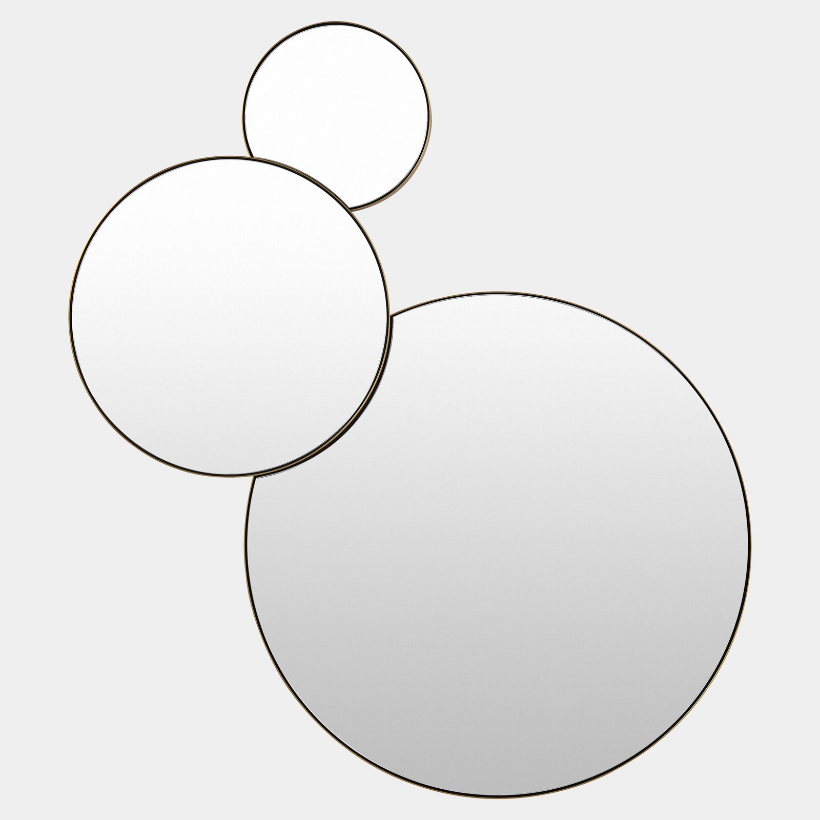 Global Views Molecular Mirror 3-Circle Small – front view