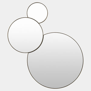Global Views Molecular Mirror 3-Circle Small – front view