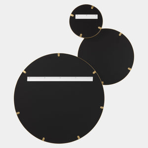 Global Views Molecular Mirror 3-Circle Small – back view