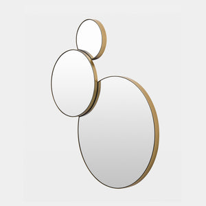 Global Views Molecular Mirror 3-Circle Small – profile view