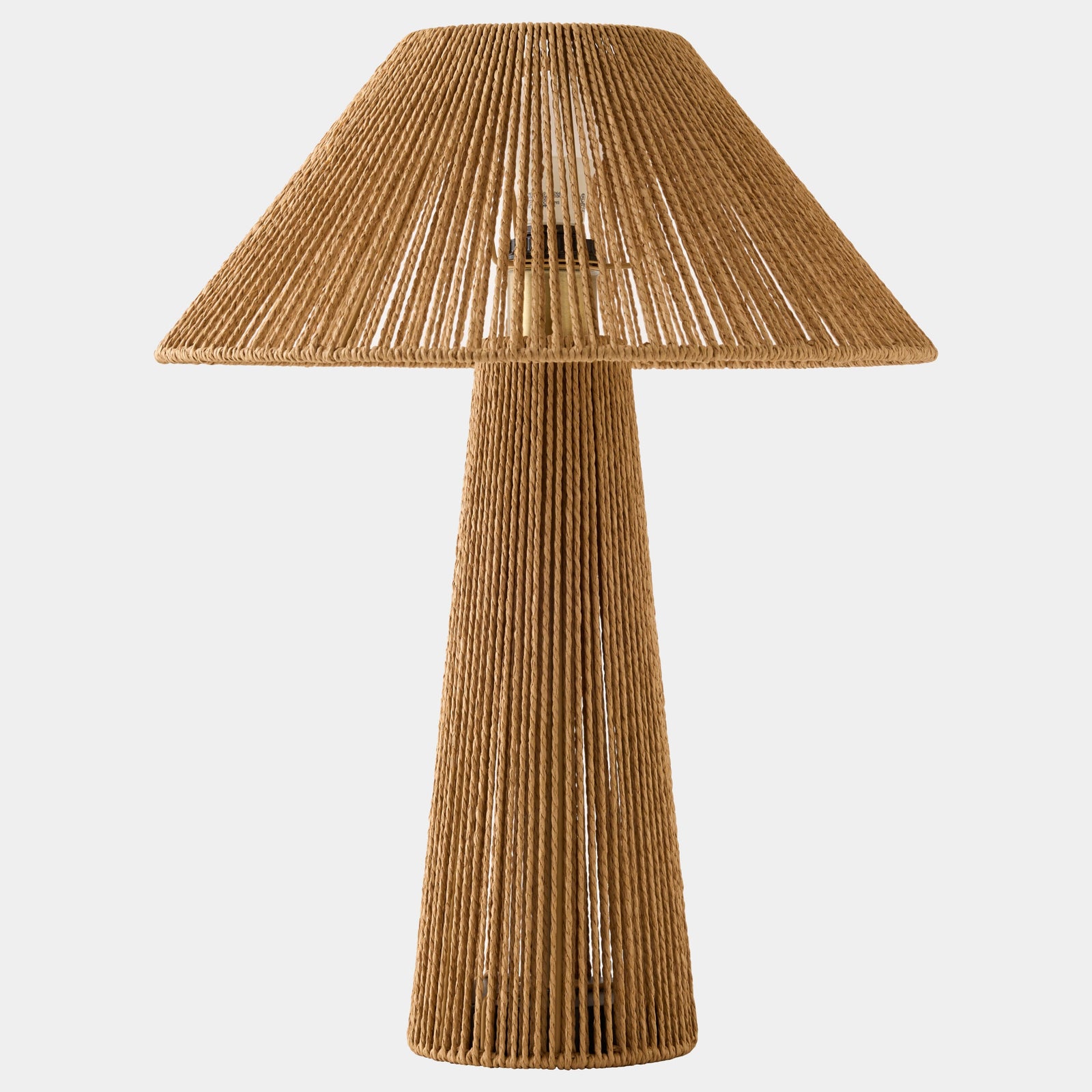 Global Views Tethered Rope Table Lamp – front view