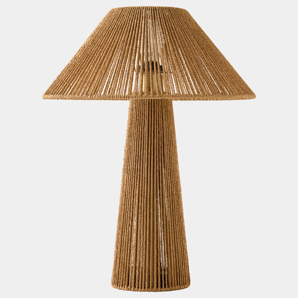 Global Views Tethered Rope Table Lamp – front view