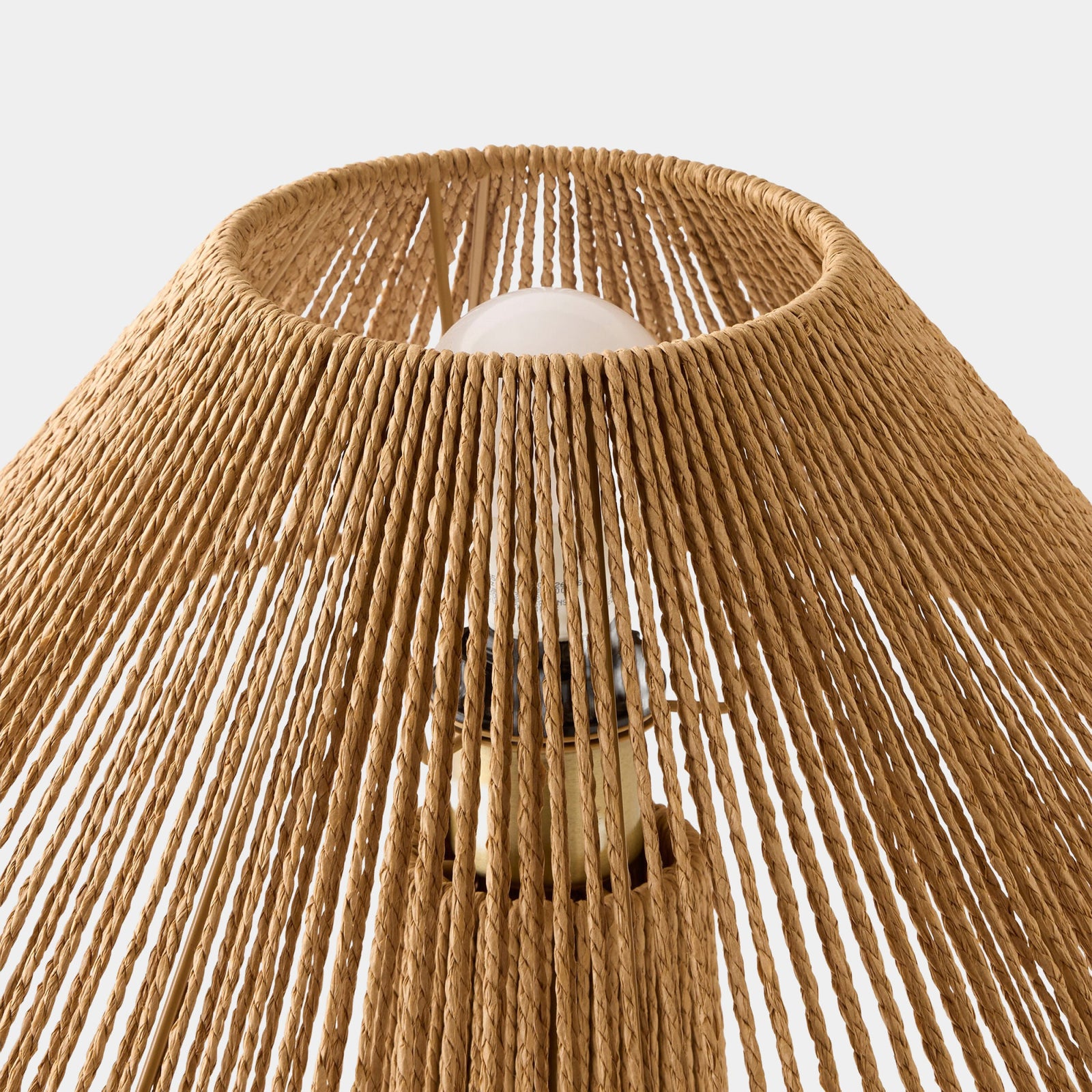 Global Views Tethered Rope Table Lamp – front view