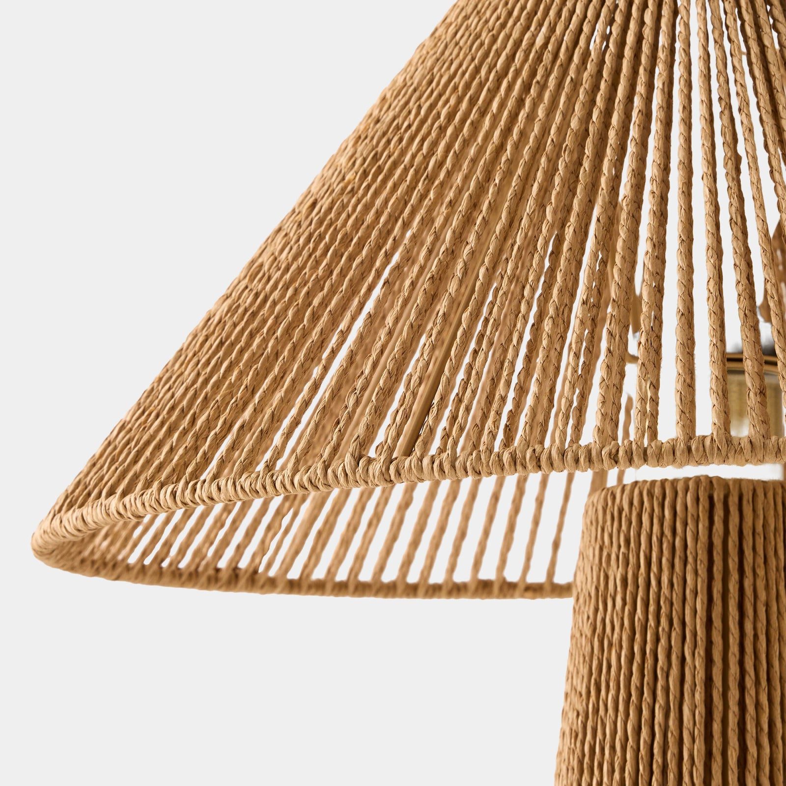 Global Views Tethered Rope Table Lamp – front view
