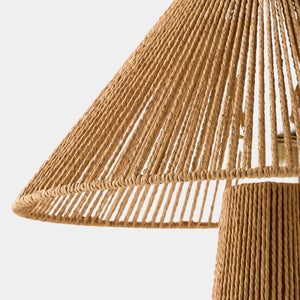 Global Views Tethered Rope Table Lamp – front view