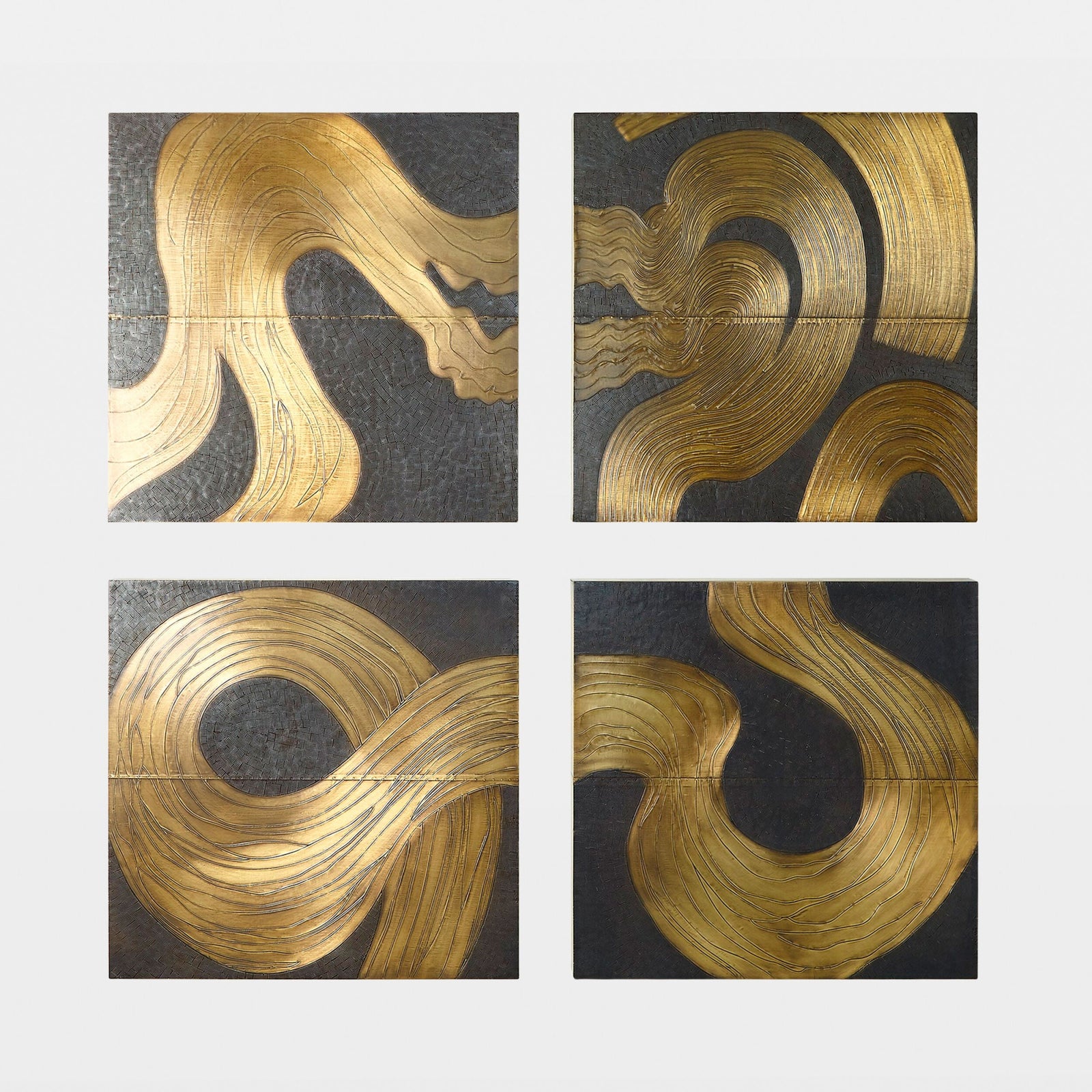 Global Views Currents Wall Panel Panel A – room setting