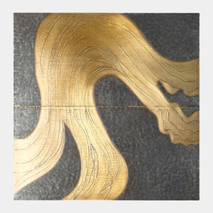 Global Views Currents Wall Panel Panel B – front view