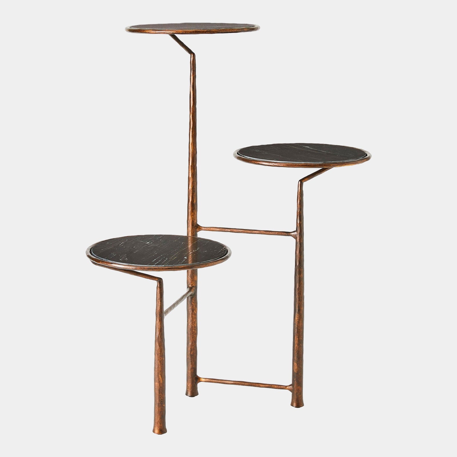Global Views Unity Pedestal with Black Marble – front view