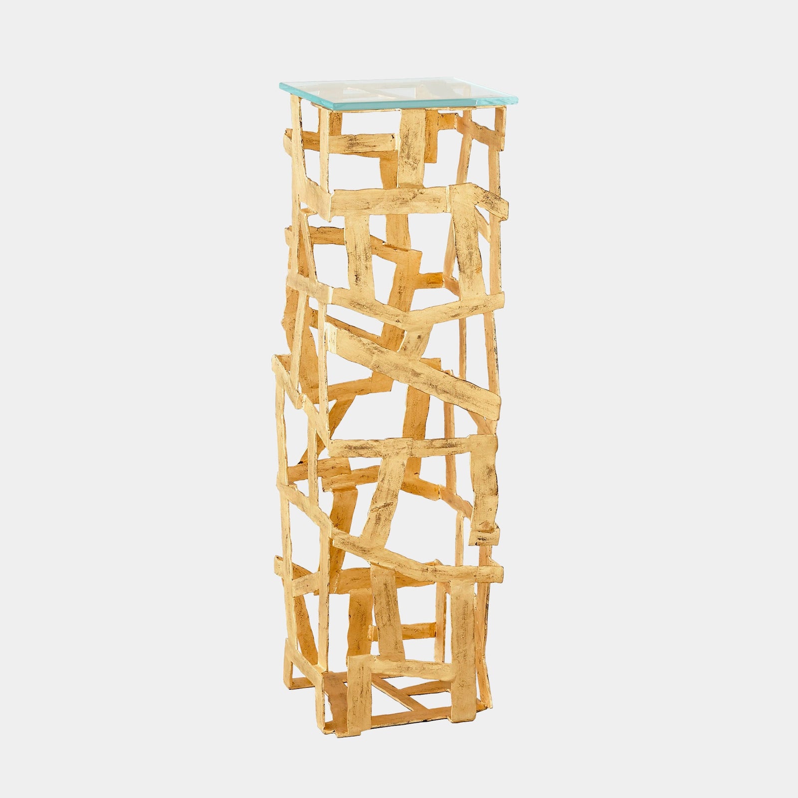 Global Views Fragments Pedestal Gold Leaf – detail
