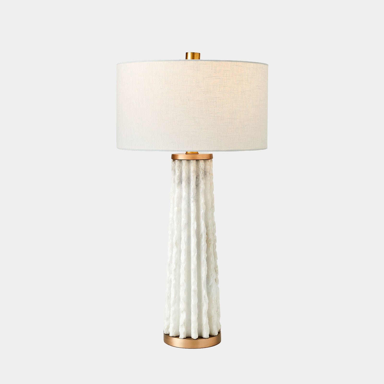 Global Views Quarry Table Lamp White Marble – detail