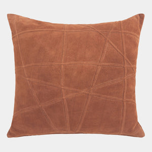 Global Views Crossroads Suede Pillow Rust – detail
