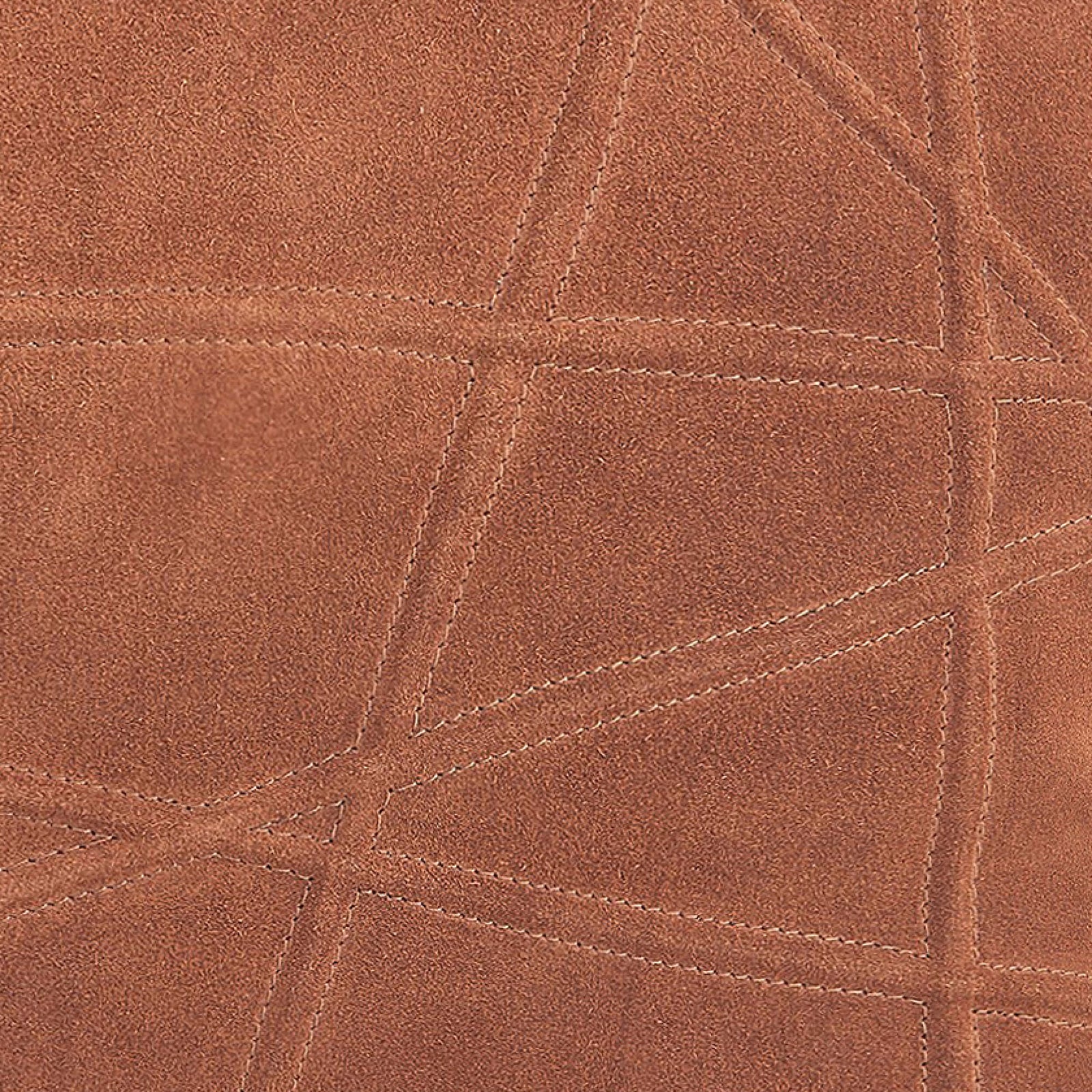 Global Views Crossroads Suede Pillow Rust – detail