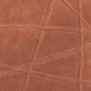 Global Views Crossroads Suede Pillow Rust – detail