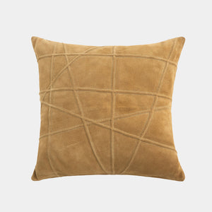 Global Views Crossroads Suede Pillow Camel – detail