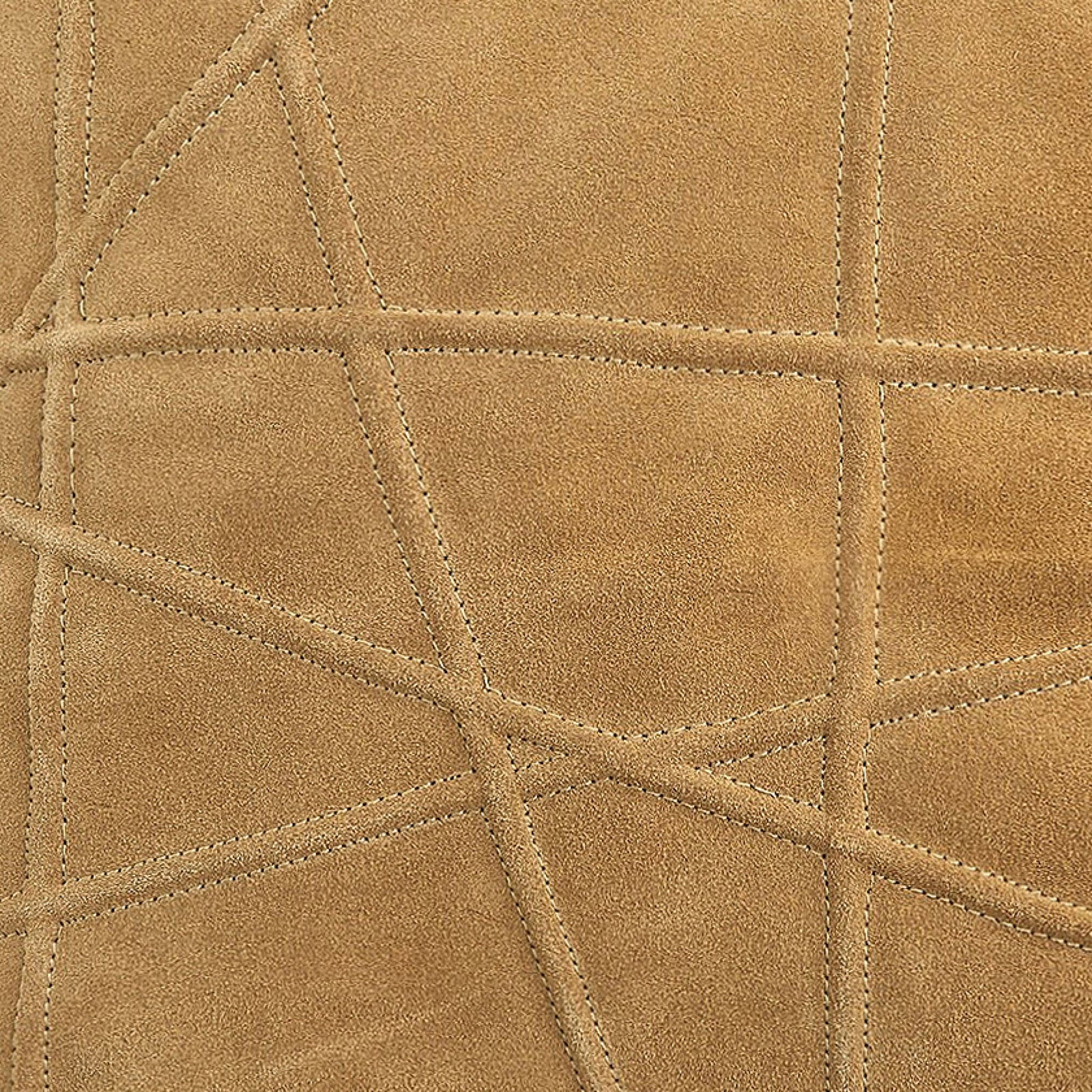 Global Views Crossroads Suede Pillow Camel – detail