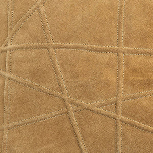 Global Views Crossroads Suede Pillow Camel – detail
