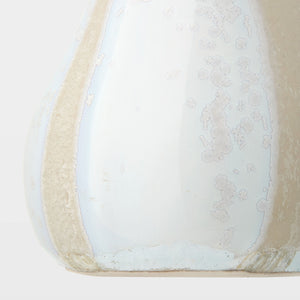 Global Views Pera Ceramic Sculpture White Crystalline Glaze – base detail