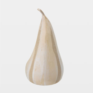 Global Views Pera Ceramic Sculpture White Reactive Opal – front view