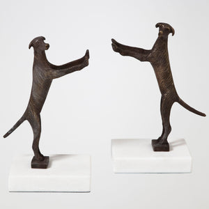 Global Views Cooper Golden Retriever Bookends – front view