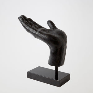 Global Views Adamus Scott Open Hand Sculpture – front view