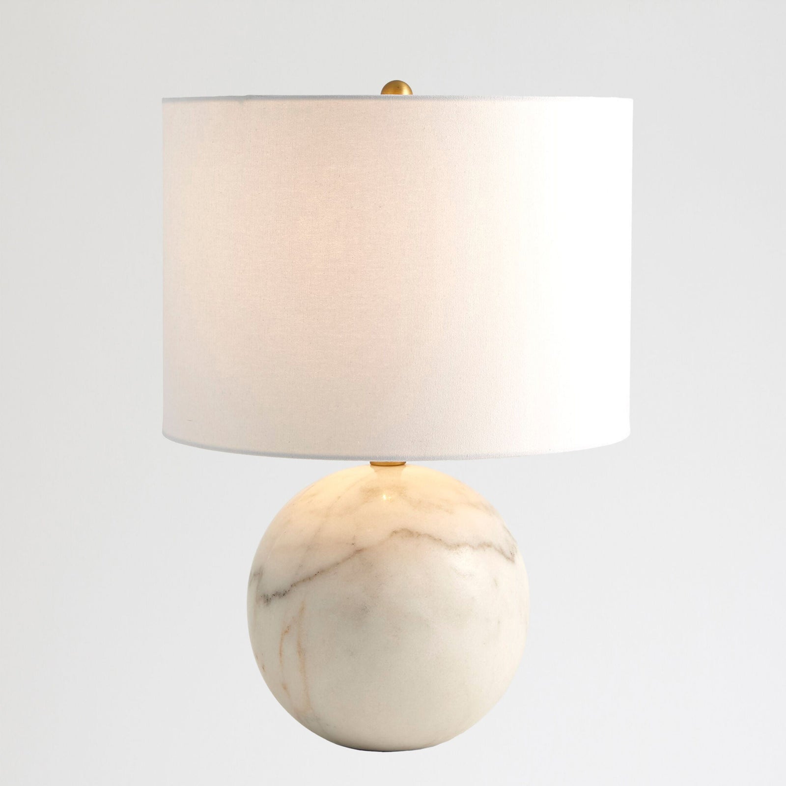 Global Views Archeron Marble Sphere Lamp – detail