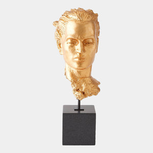 Global Views Belenus Gilded Portrait Sculpture – front view