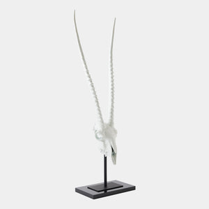 Global Views Gemsbok Skull Sculpture – front view