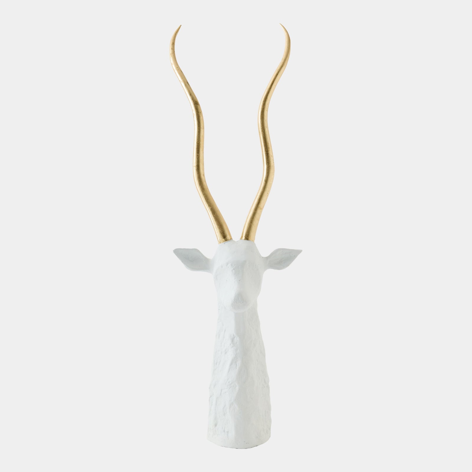 Global Views Antelope with Gold Antlers – front view