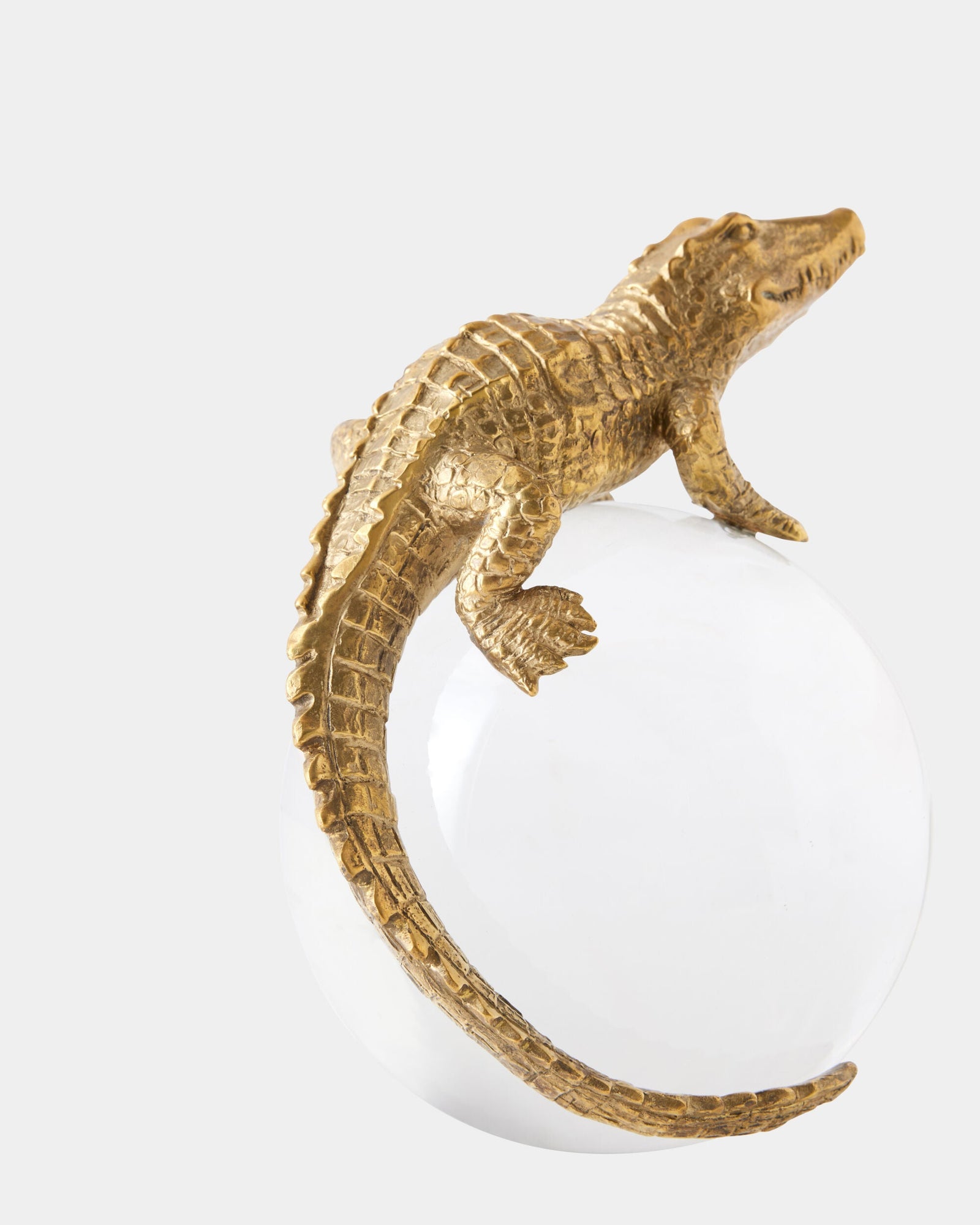 Global Views Alligator on Orb – base detail