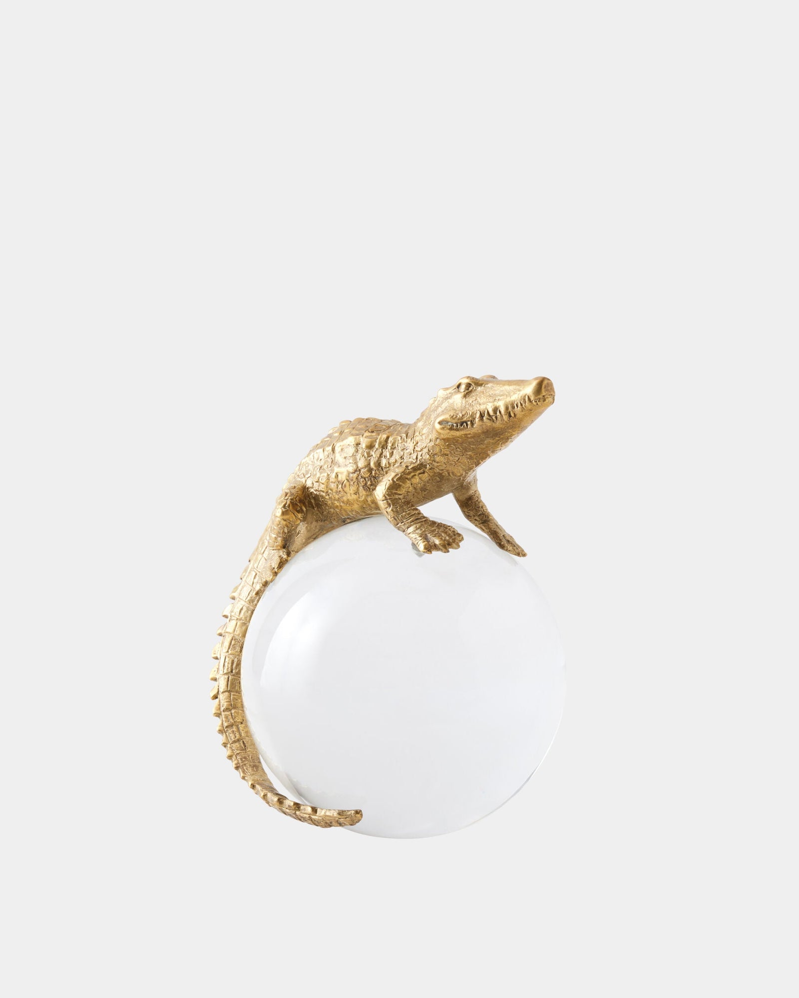 Global Views Alligator on Orb – side view