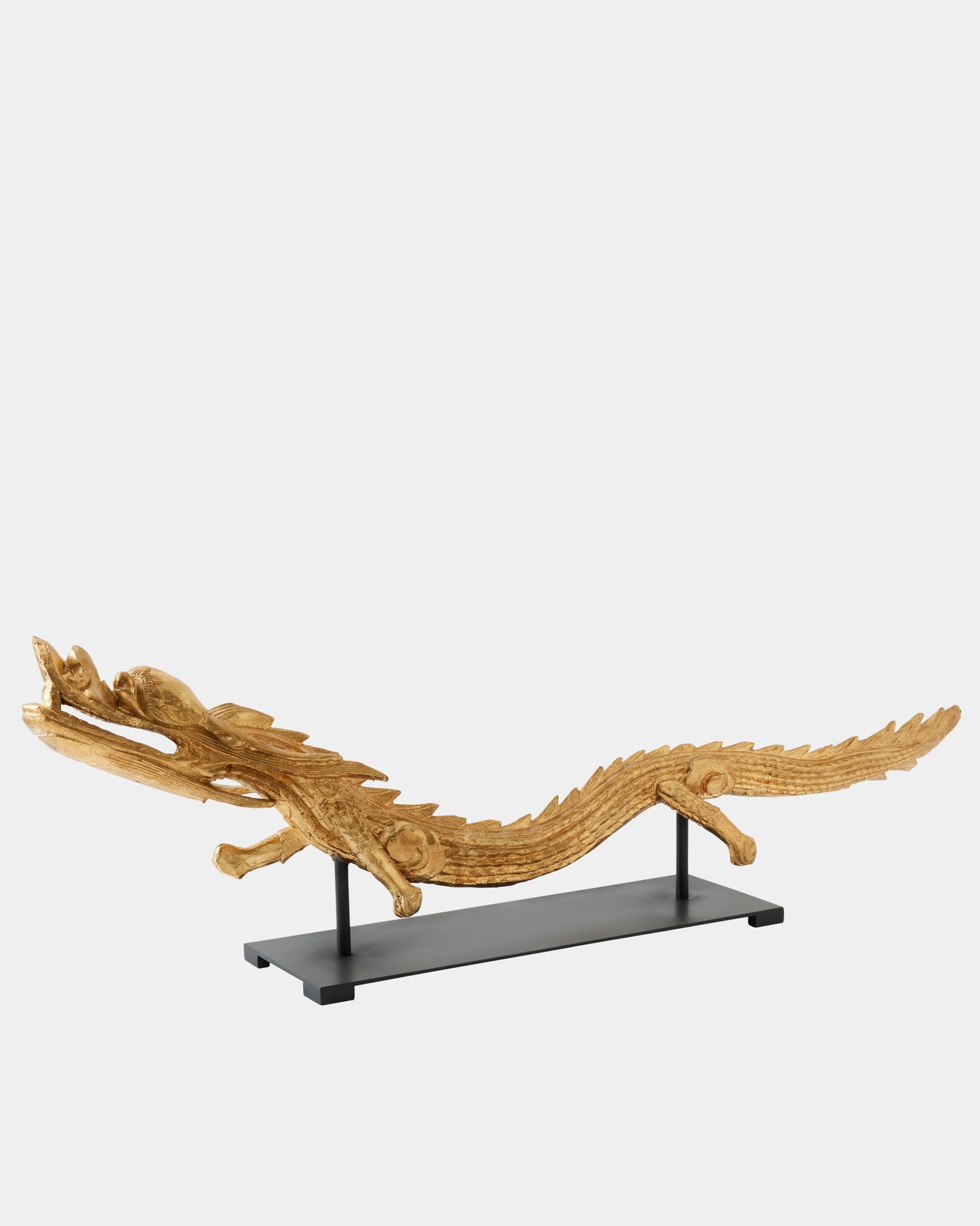 Global Views Dragon Sculpture on Stand – side view