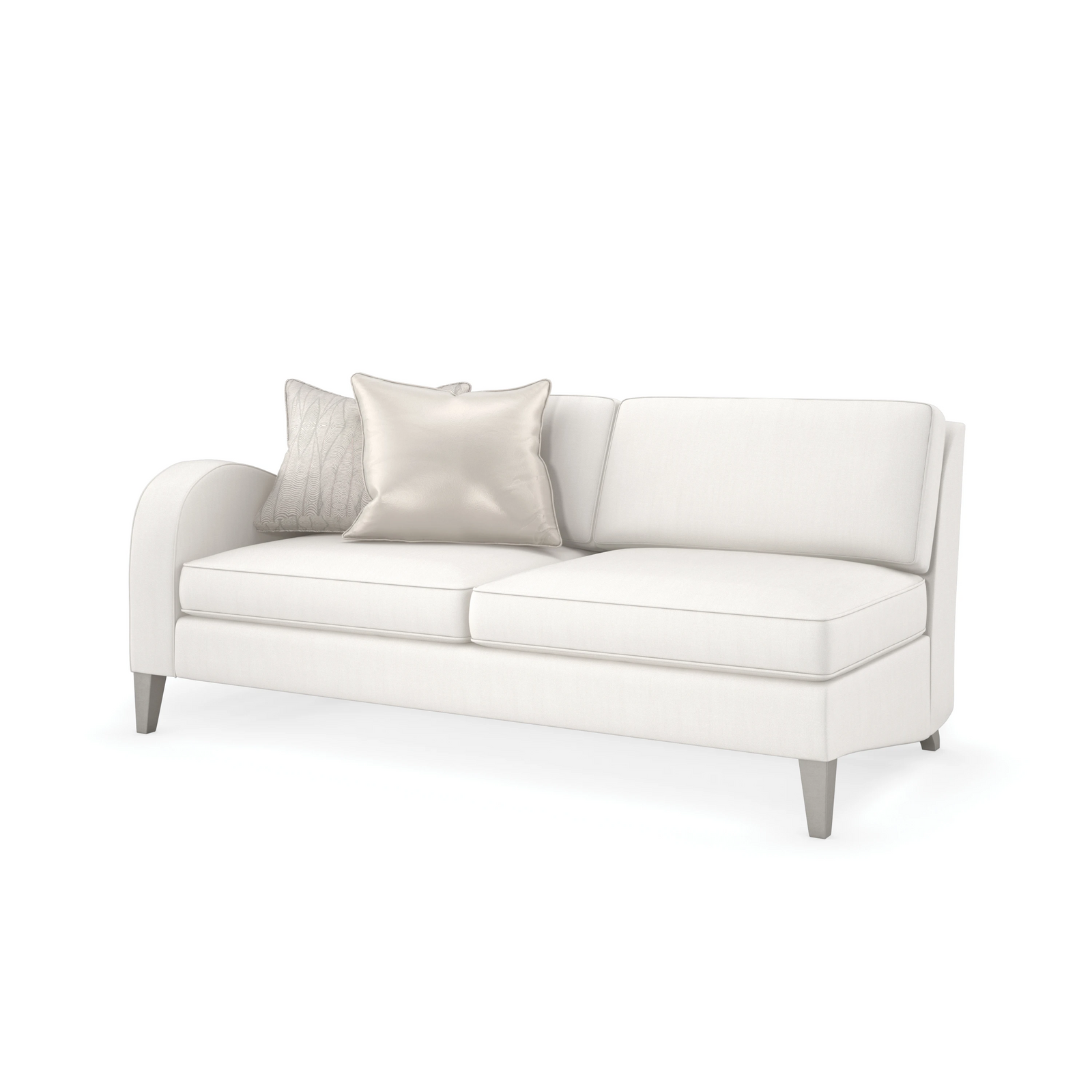 Caracole Victoria Left-Arm Facing Loveseat – side view