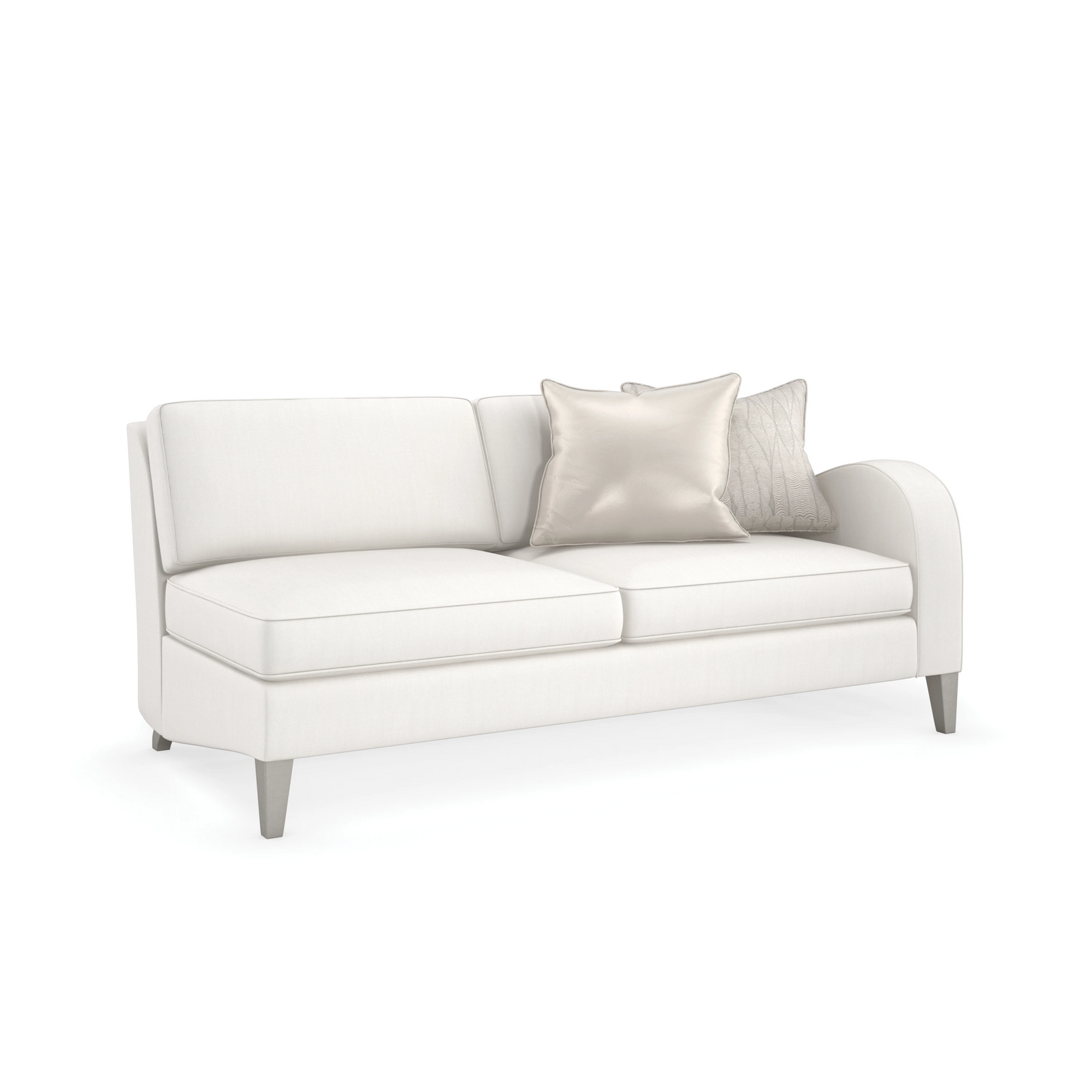 Caracole Victoria Right-Arm Facing Loveseat – side view