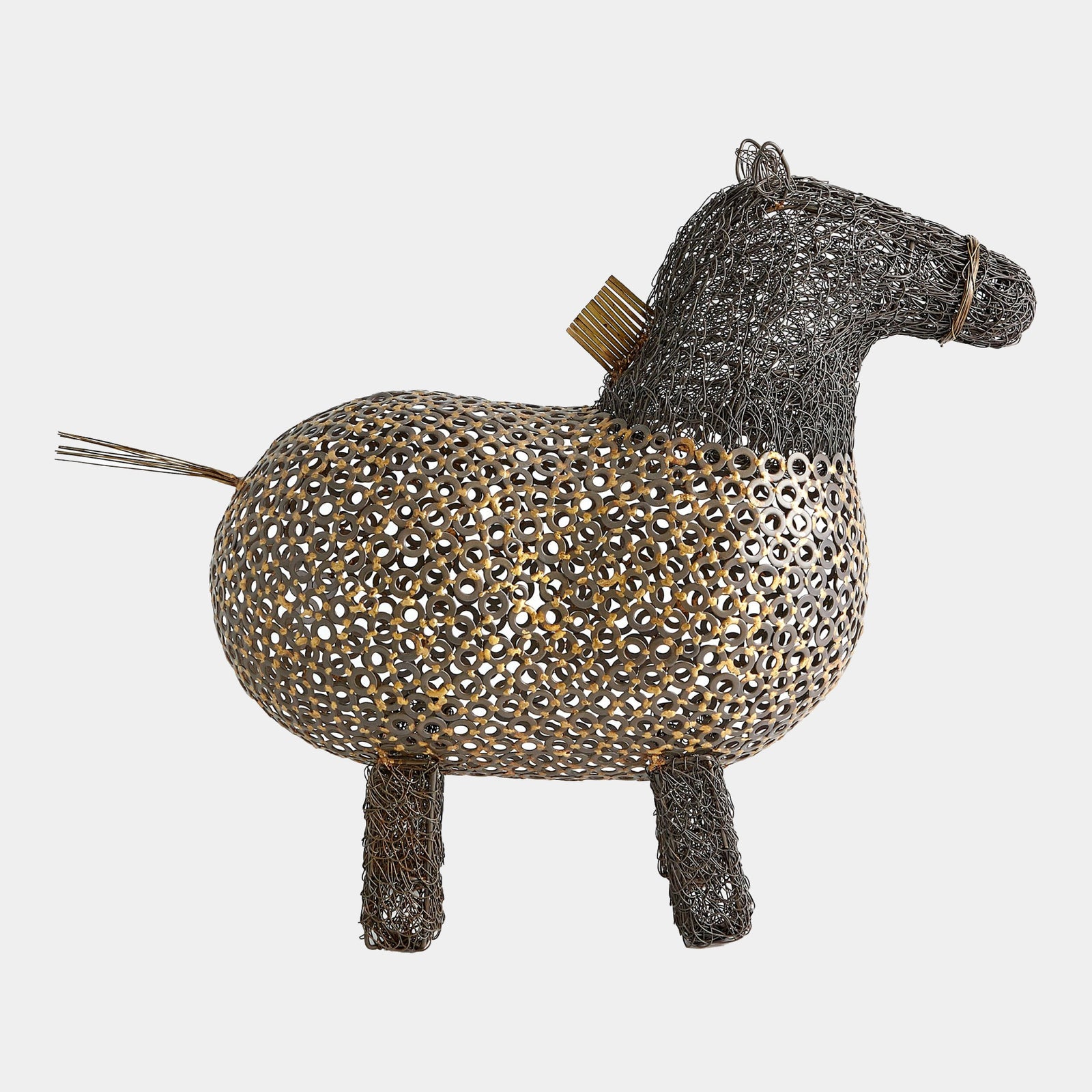 Global Views Crazy Fat Pony Sculpture – front view