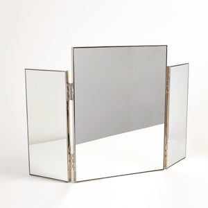 Global Views Echos Vanity Mirror Nickel – detail