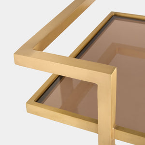 Global Views Catalan Bar Cart – corner view