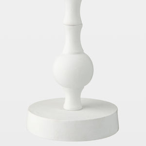 Global Views Bobbin Totem Candlesticks 31" H – base detail