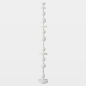 Global Views Bobbin Totem Candlesticks 31" H – profile view